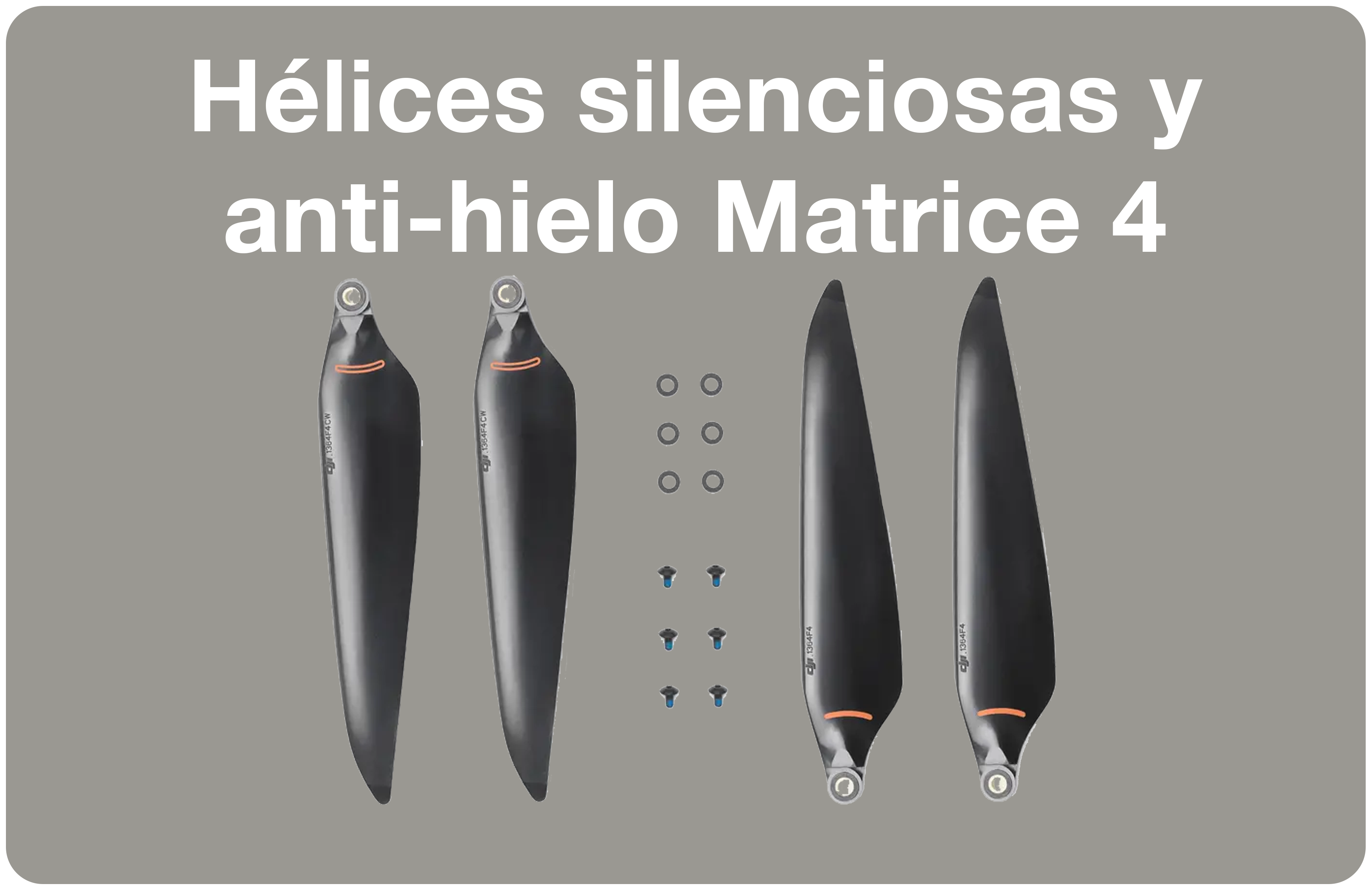 Hélices de vuelo silenciosas