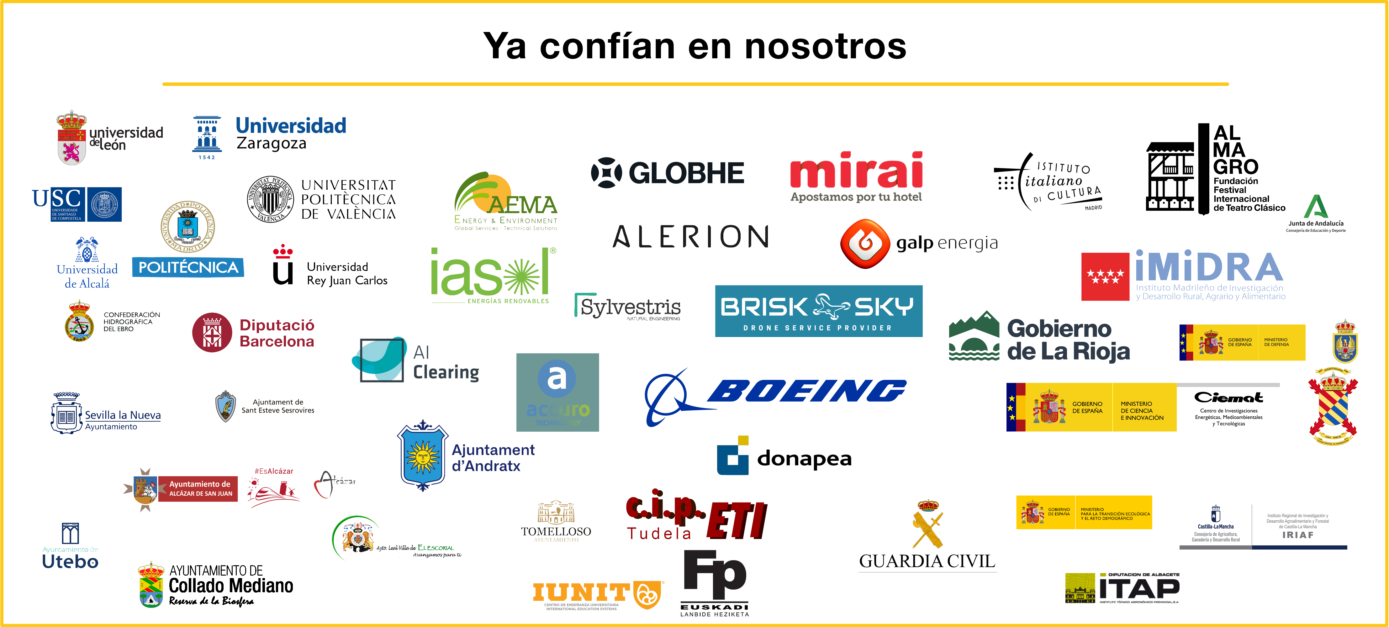 Muchas empresas confían en nosotros
